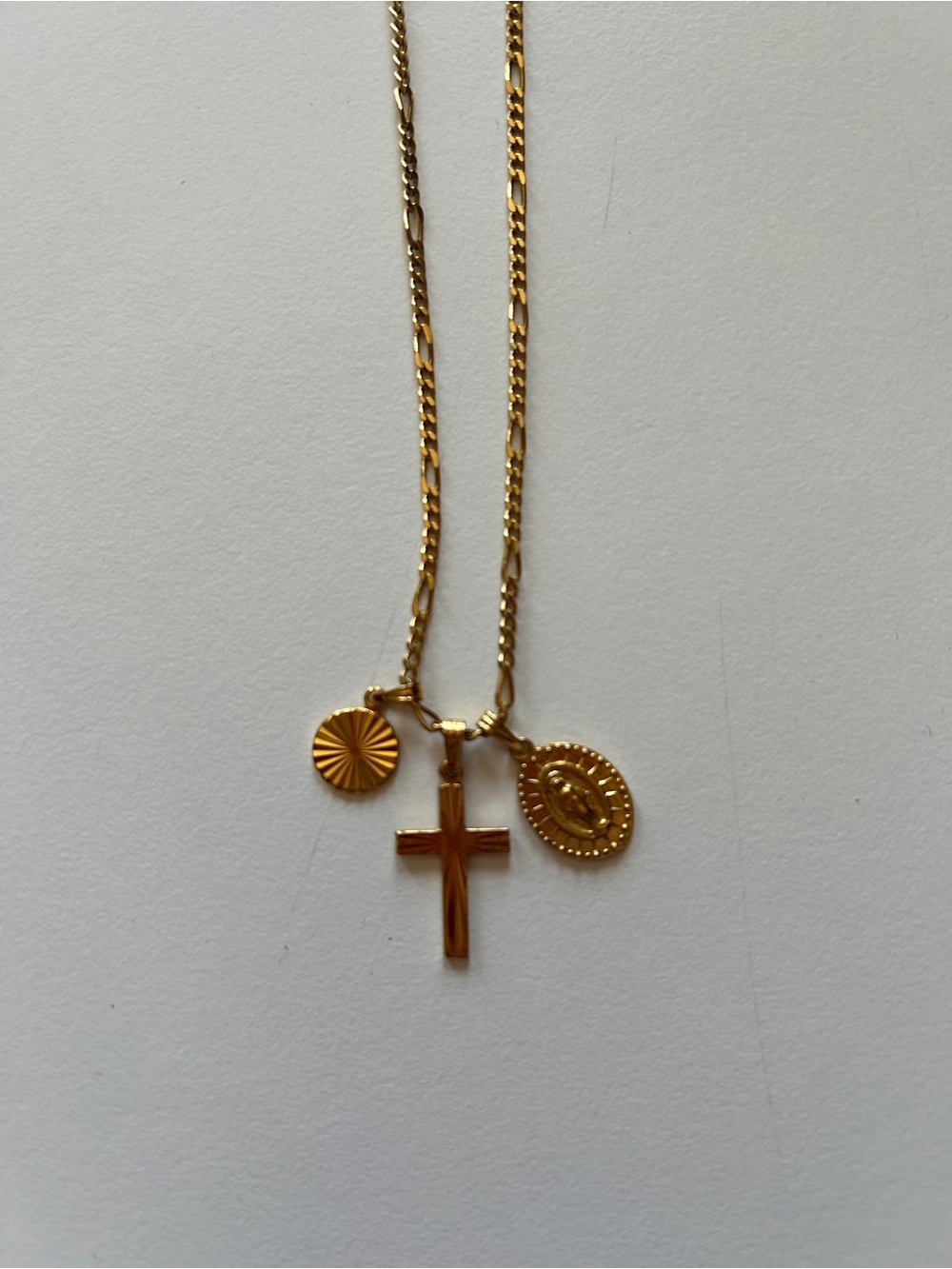 Cuchara Gold Plated Cross Necklace